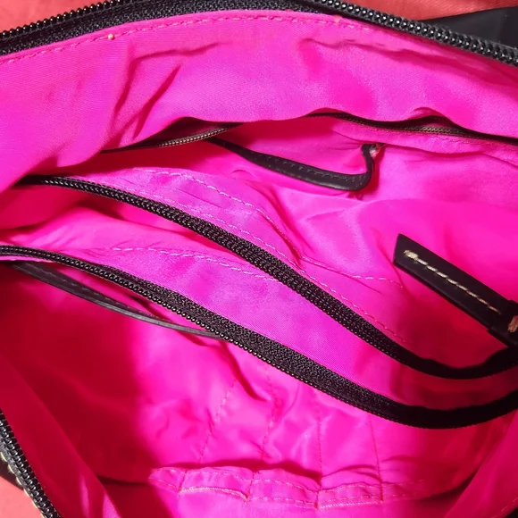 Dooney & Bourke Black and Brown Shoulder Bag - Picture 4 of 4